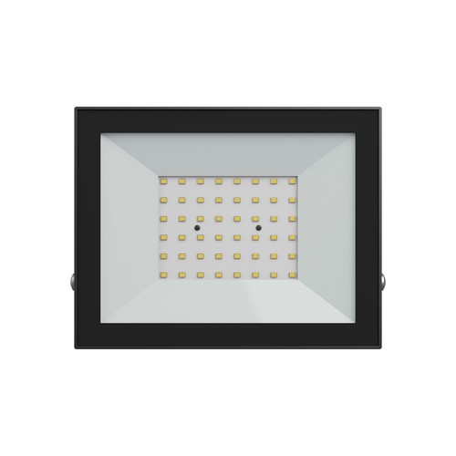 50W breedstraler - IP65, zwart, werklamp