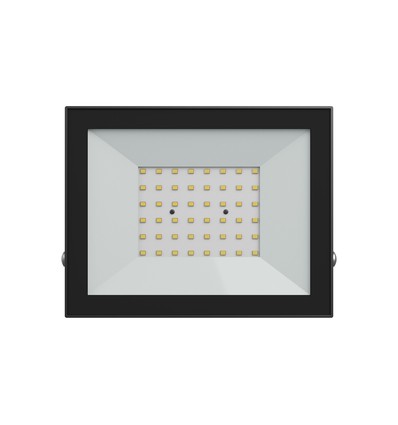 50W breedstraler - IP65, zwart, werklamp