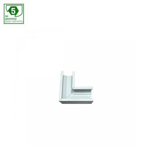 SYSTEM SHIFT horizontaal slank L-koppelstuk, wit - 48V, aluminium, IP20, 5 jaar garantie