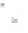 SYSTEM SHIFT horizontaal slank L-koppelstuk, wit - 48V, aluminium, IP20, 5 jaar garantie