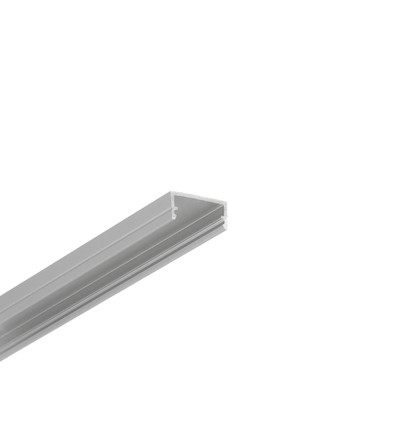 1m aluminium profiel BEGTON12 J/S - Geanodiseerd, opbouw, LED profiel
