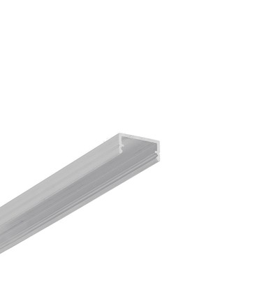 1m aluminiumprofiel BEGTON12 J/S - Onbewerkt aluminium, opbouw, LED-profiel