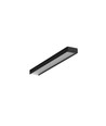 1m aluminium profiel BEGTON12 J/S - Zwart geanodiseerd, opbouw, LED profiel