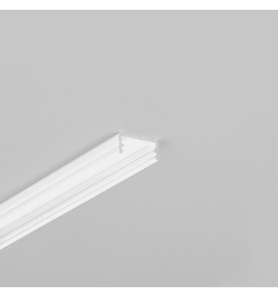 1m aluminium profiel BEGTON12 J/S - Wit gelakt, opbouw, LED profiel