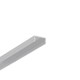 2m aluminiumprofiel BEGTON12 J/S - Onbehandeld aluminium, opbouw, LED-profiel
