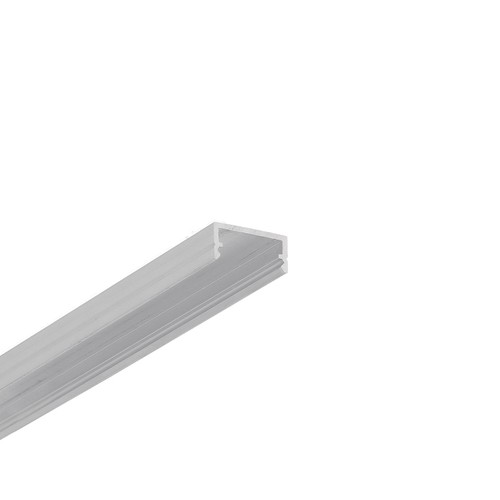 2m aluminiumprofiel BEGTON12 J/S - Onbehandeld aluminium, opbouw, LED-profiel