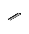 2m aluminiumprofiel BEGTON12 J/S - Zwart geanodiseerd, opbouw, LED-profiel