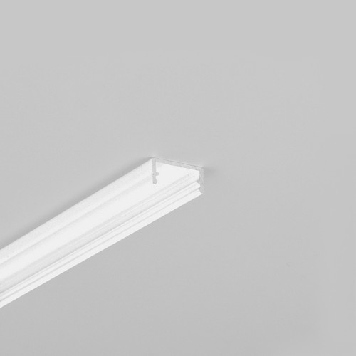 2m aluminiumprofiel BEGTON12 J/S - Wit gelakt, opbouw, LED-profiel