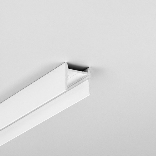 2m aluminium profiel COZY12 C/U1 - Wit gelakt, opbouw, LED profiel