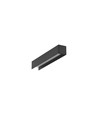 2m aluminium profiel COZY12 C/U1 - Zwart geanodiseerd, opbouw, LED profiel
