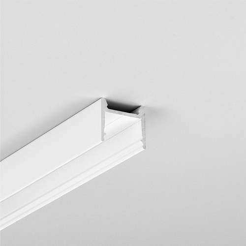 2m aluminium profiel HOOD14 F/U1 - Wit gelakt, opbouw, LED profiel