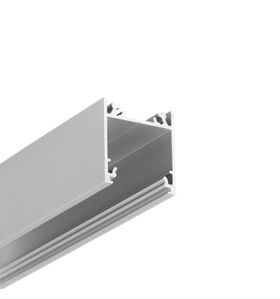 1m aluminium profiel LINEA20 EE7F/TY - Geanodiseerd, opbouw, LED profiel