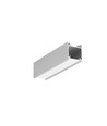 1m aluminium profiel LINEA20 EE7F/TY - Geanodiseerd, opbouw, LED profiel