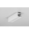 2m aluminium profiel LINEA20 EE7F/TY - Wit gelakt, opbouw, LED profiel