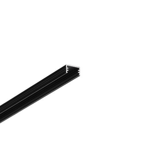 1m aluminiumprofiel SLIM8 AC2/Z - Zwart geanodiseerd, opbouw, LED profiel