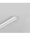 1m aluminiumprofiel SLIM8 AC2/Z - wit gelakt, opbouw, LED profiel