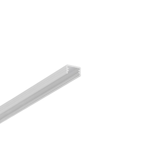 2m aluminiumprofiel SLIM8 AC2/Z - Onbehandeld aluminium, opbouw, LED-profiel