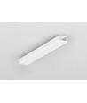 1m aluminiumprofiel SLIM8 AC2/Z - wit gelakt, opbouw, LED profiel
