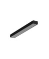 1m aluminiumprofiel SLIM8 AC2/Z - Zwart geanodiseerd, opbouw, LED profiel