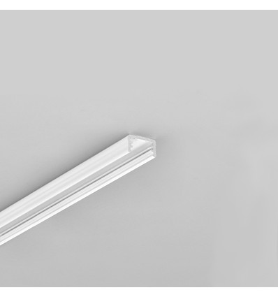 2m aluminiumprofiel SLIM8 AC2/Z - Wit gelakt, opbouw, LED-profiel