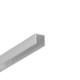 1m aluminiumprofiel SMART10 AC2/Z - Onbehandeld aluminium, opbouw, LED-profiel
