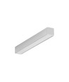 1m aluminiumprofiel SMART10 AC2/Z - Onbehandeld aluminium, opbouw, LED-profiel