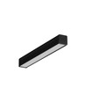 1m aluminiumprofiel SMART10 AC2/Z - Zwart geanodiseerd, opbouw, LED-profiel