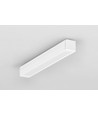 1m aluminiumprofiel SMART10 AC2/Z - Wit gelakt, opbouw, LED-profiel
