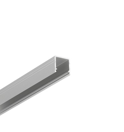 2m aluminium profiel SMART10 AC2/Z - Geanodiseerd, opbouw, LED profiel