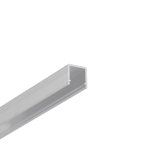 2m aluminiumprofiel SMART10 AC2/Z - Onbehandeld aluminium, opbouw, LED-profiel