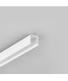 2m aluminiumprofiel SMART10 AC2/Z - Wit gelakt, opbouw, LED profiel