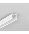 1m aluminiumprofiel SMART16 BC3/U4 - Wit gelakt, opbouw, LED profiel
