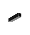1m aluminiumprofiel SMART16 BC3/U4 - Zwart geanodiseerd, opbouw, LED profiel