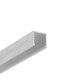 2m aluminiumprofiel SMART16 BC3/U4 - Onbehandeld aluminium, opbouw, LED-profiel