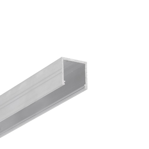 2m aluminiumprofiel SMART16 BC3/U4 - Onbehandeld aluminium, opbouw, LED-profiel