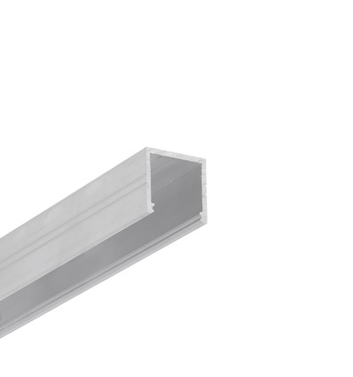 2m aluminiumprofiel SMART16 BC3/U4 - Onbehandeld aluminium, opbouw, LED-profiel