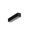2m aluminiumprofiel SMART16 BC3/U4 - Zwart geanodiseerd, opbouw, LED profiel