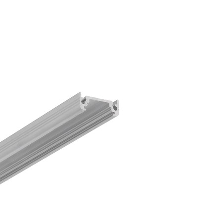 1m aluminiumprofiel SURFACE10 BC/UX - Onbehandeld aluminium, opbouw, LED-profiel