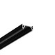 1m aluminium profiel SURFACE10 BC/UX - Zwart geanodiseerd, opbouw, LED profiel