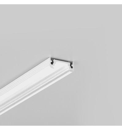 1m aluminium profiel SURFACE10 BC/UX - Wit gelakt, opbouw, LED profiel