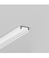1m aluminium profiel SURFACE10 BC/UX - Wit gelakt, opbouw, LED profiel