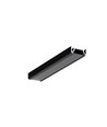 1m aluminium profiel SURFACE10 BC/UX - Zwart geanodiseerd, opbouw, LED profiel