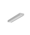 1m aluminiumprofiel SURFACE10 BC/UX - Onbehandeld aluminium, opbouw, LED-profiel