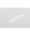 1m aluminium profiel SURFACE10 BC/UX - Wit gelakt, opbouw, LED profiel