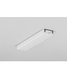 2m aluminium profiel SURFACE10 BC/UX - Wit gelakt, opbouw, LED profiel