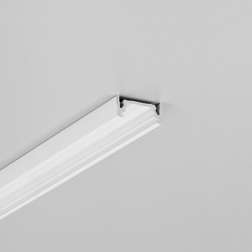 2m aluminium profiel SURFACE10.V2 BC/U - Wit gelakt, opbouw, LED profiel