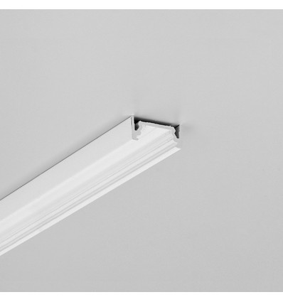 2m aluminium profiel SURFACE10.V2 BC/U - Wit gelakt, opbouw, LED profiel