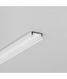 2m aluminium profiel SURFACE10.V2 BC/U - Wit gelakt, opbouw, LED profiel