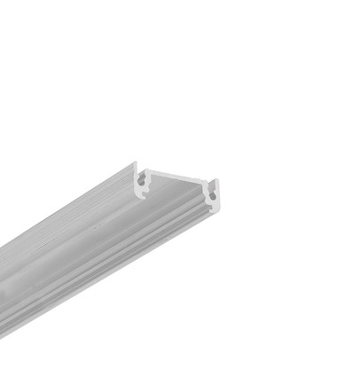 1m aluminiumprofiel SURFACE14 EE7F/TY - Onbehandeld aluminium, opbouw, LED profiel