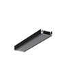 1m aluminium profiel SURFACE14 EE7F/TY - Zwart geanodiseerd, opbouw, LED profiel